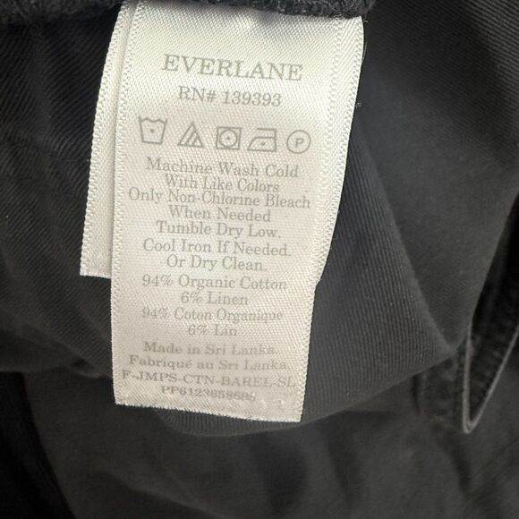 EVERLANE The Fatigue Barrel Jumpsuit Size 2 Black Crewneck Sleeveless EUC B39 - Picture 6 of 6